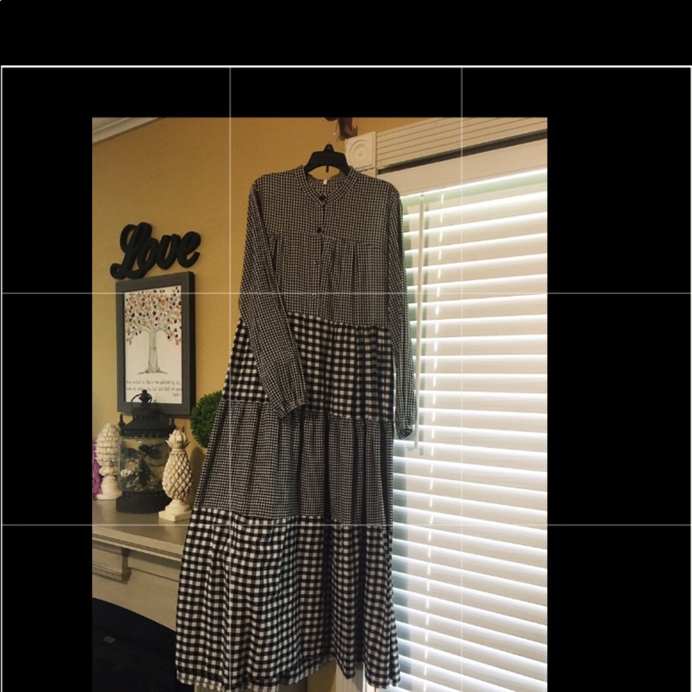 Black and white dress